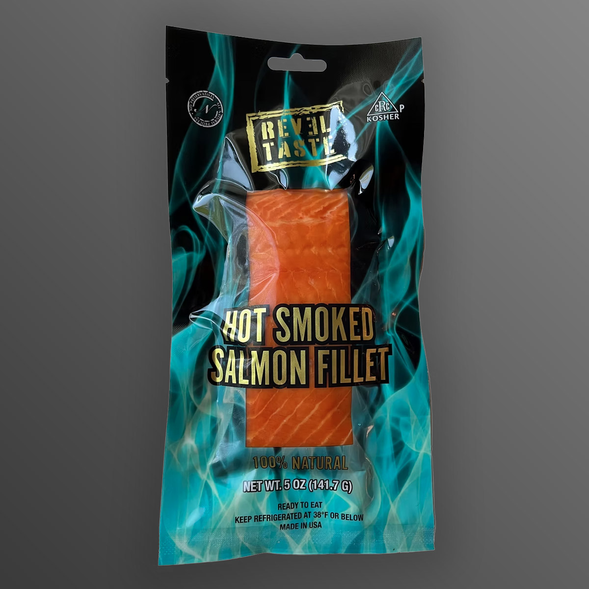 Hot Smoked Salmon Fillet Black Pepper