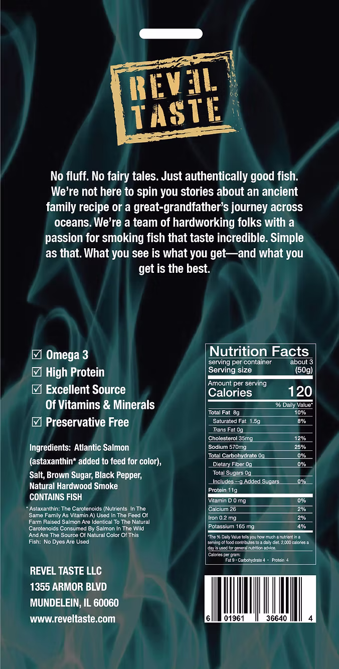 Hot Smoked Salmon Fillet Black Pepper - Image 2