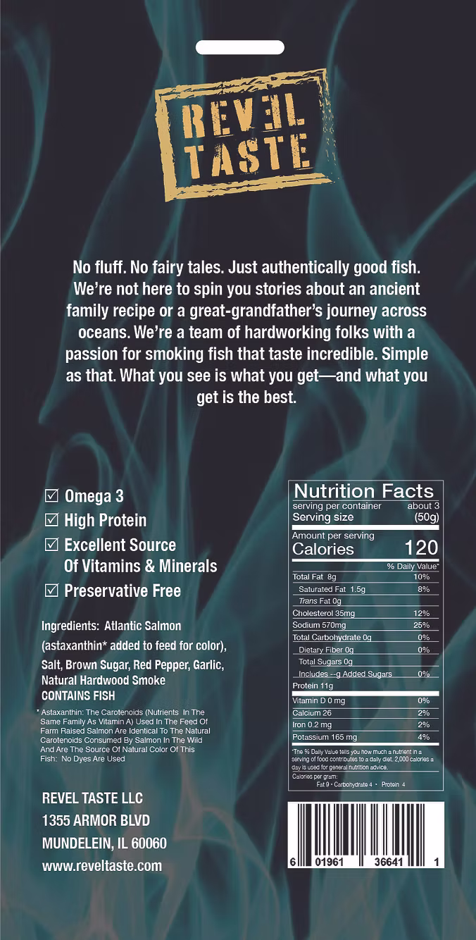 Hot Smoked Salmon Fillet Red Pepper & Garlic - Image 2